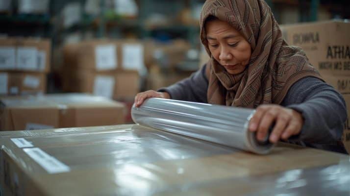 Teknik wrapping stretch film yang benar dan efisien – CV Karunia Packaging Sembada