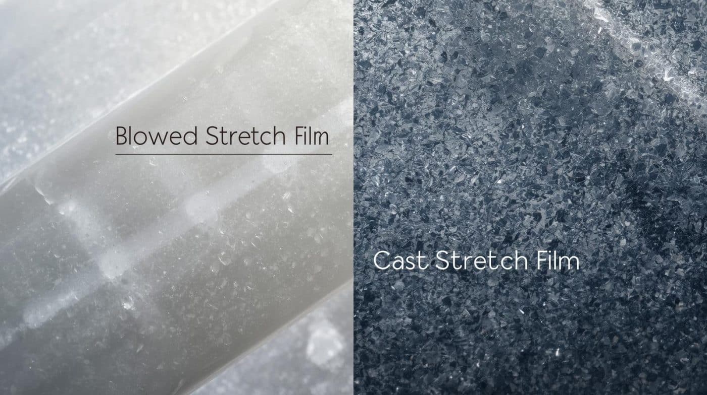 perbandingan blown dan cast stretch film cv karunia packaging sembada