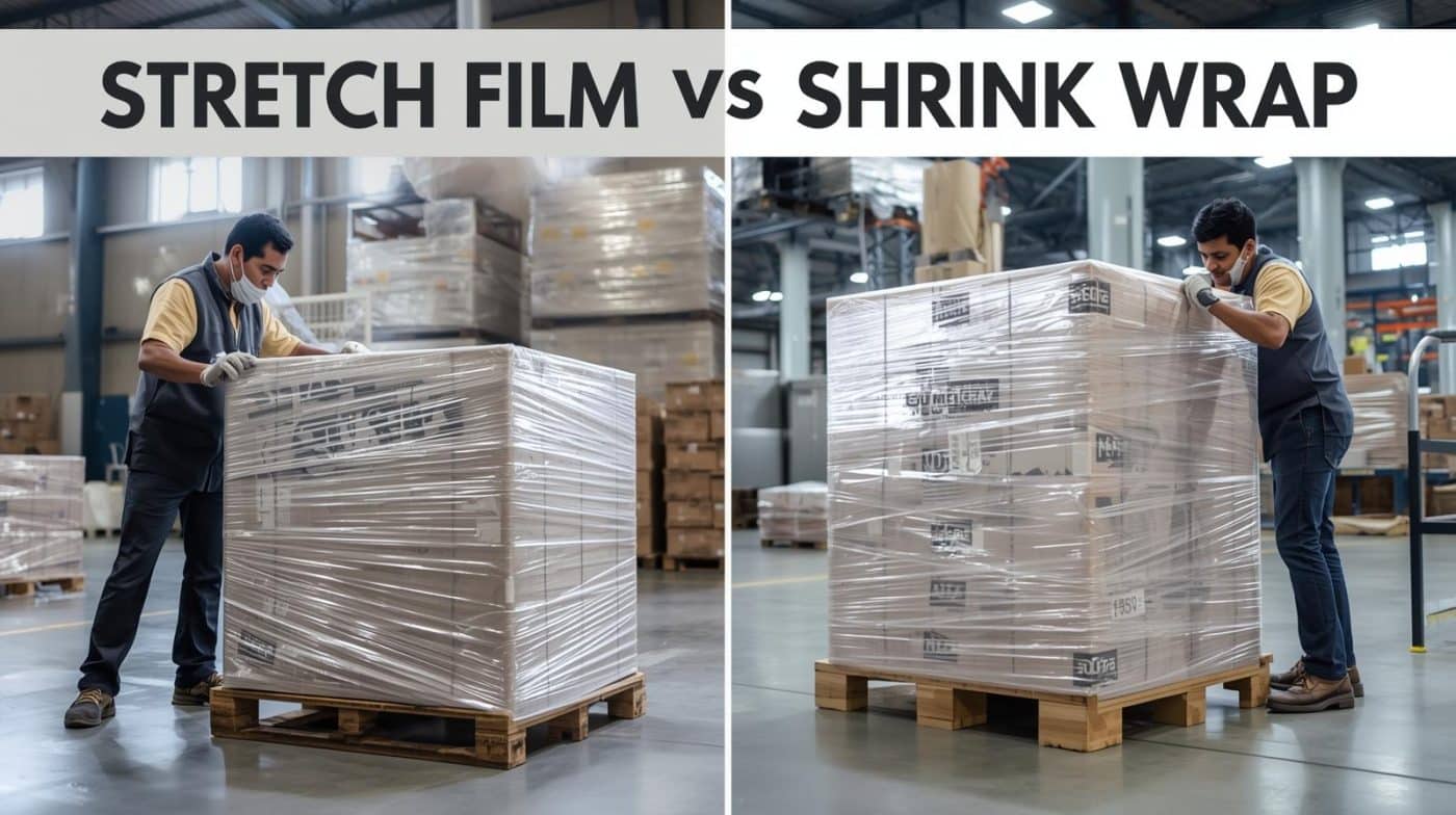 Perbandingan dan efisiensi stretch film vs shrink wrap