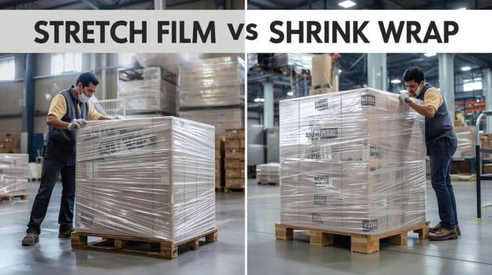 Perbandingan dan efisiensi stretch film vs shrink wrap
