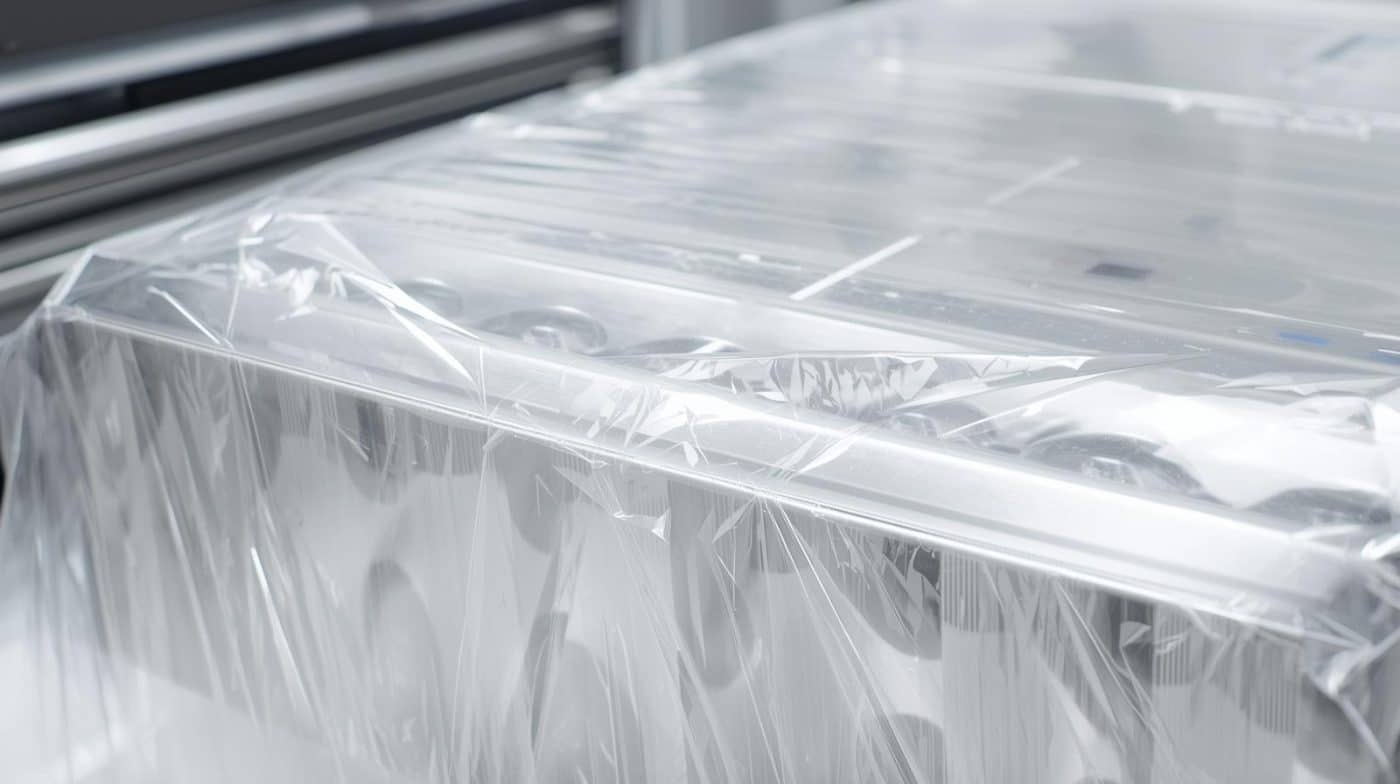 Shrink wrap mengencang mengikuti bentuk produk setelah dipanaskan - Cv karunia Packaging Sembada