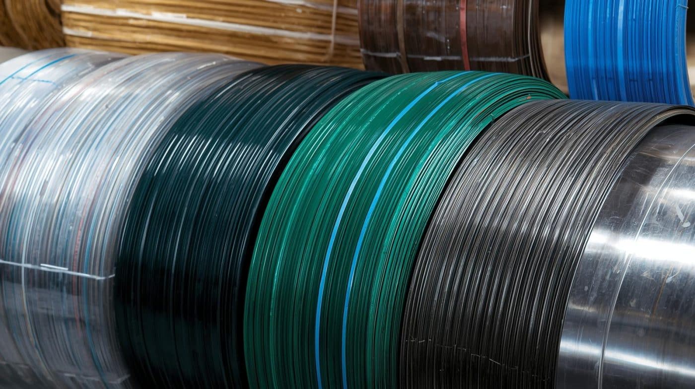 Jenis tali strapping band PP untuk pengemasan kardus – CV Karunia Packaging Sembada